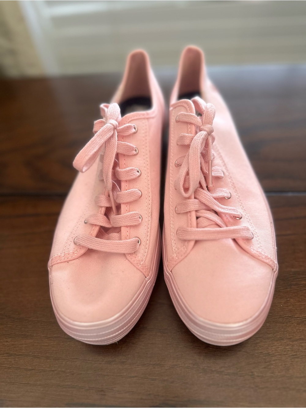 Keds Pink Low-Top Canvas Platform Sneakers 10M - Picture 4 of 11
